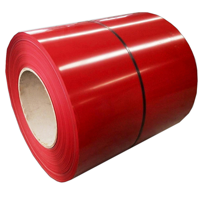 سیم پیچ فولادی گالوانیزه از پیش رنگ شده Ral 9012 کویل فولادی موجدار ASTM PPGI