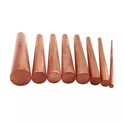 8 میلی متر قطر 99.9٪ میله مس خالص C1100 گرد شکل نرم آنیل شده